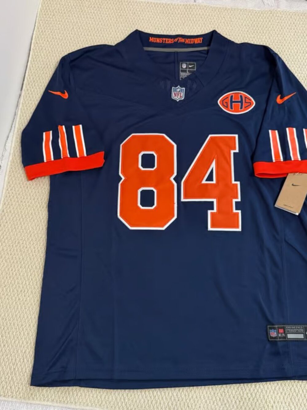 Colston Loveland Navy Stitched 84 Jersey Vapor